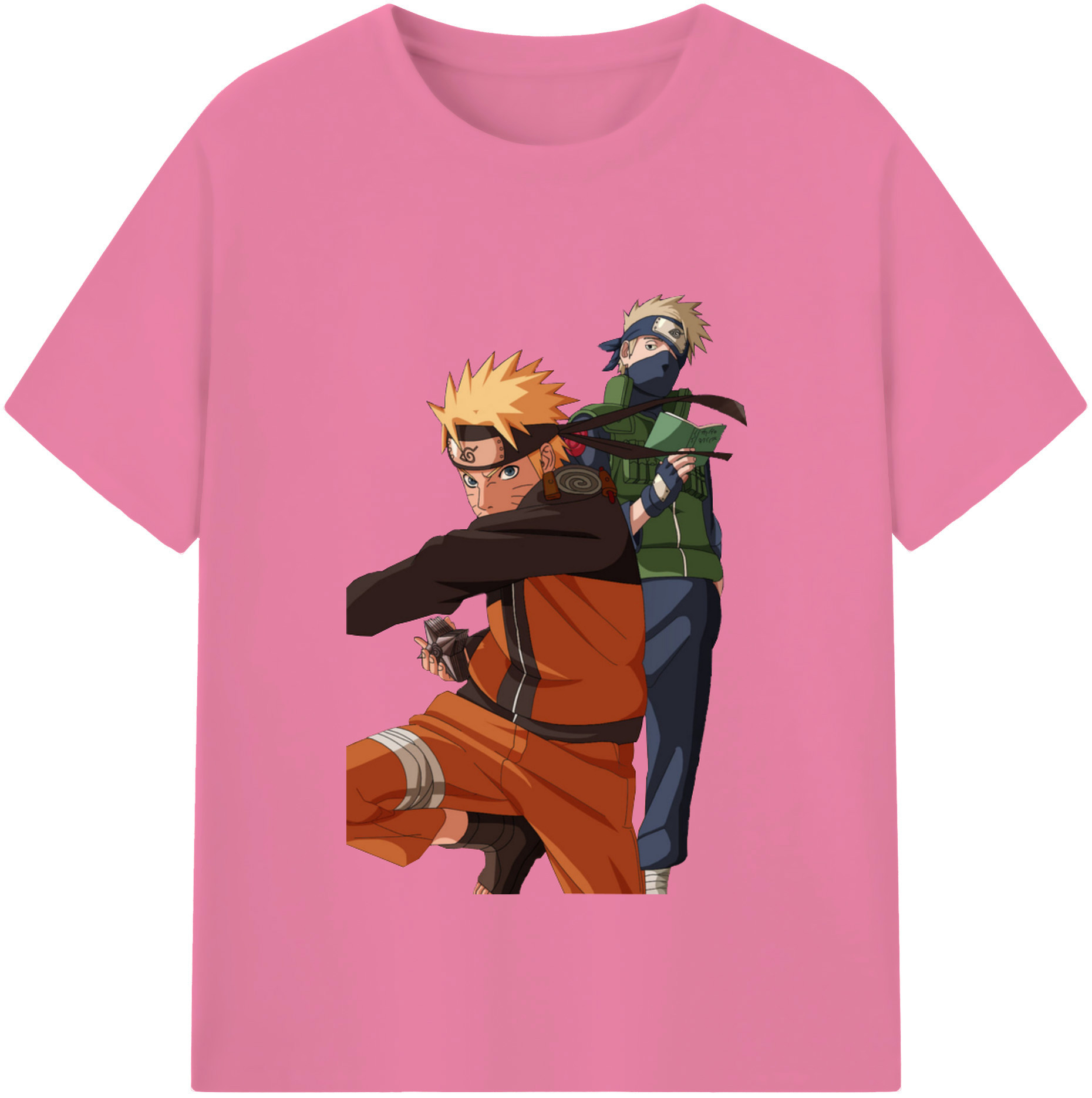 （画像用） NARUTO -ナルト- うずまき ナルト Uzumaki Naruto 綿100％半袖Tシャツ（フロントプリント）